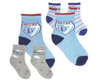 Imagem de Kit Meia Infantil 36 Pares Menino 4-8 anos desenho sortidos