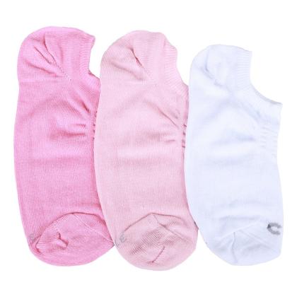 Imagem de Kit Meia Infantil Cia da Meia Invisível 3 Pares