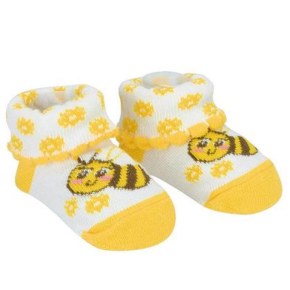 Imagem de Kit Meia Infantil Com 2 Pares Recém-Nascido Menina - Pimpolho