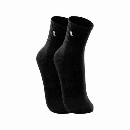Imagem de Kit Meia Lupo 3 Pares Cano Médio Algodão Esporte Coturno 3245 Bota Botina Tênis Feminina Academia Atoalhada