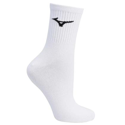 Imagem de Kit Meia Mizuno Cano Médio Training Pacote com 3 pares - Branco
