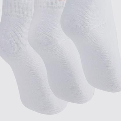 Imagem de Kit Meia Puma Cano Baixo 9 Pares Feminina Branca