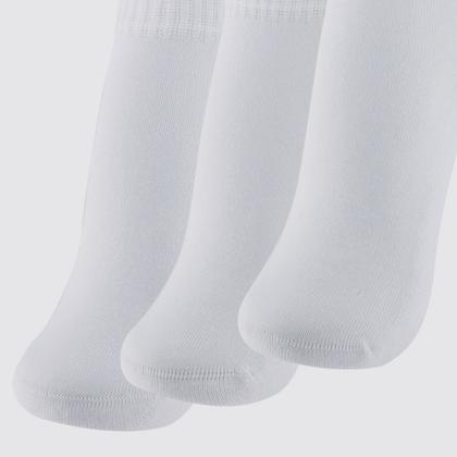 Imagem de Kit Meia Puma Cano Baixo 9 Pares Feminina Branca