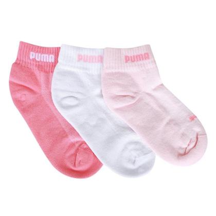 Imagem de Kit Meia Puma Cano Baixo Esportiva 3 Pares Feminina