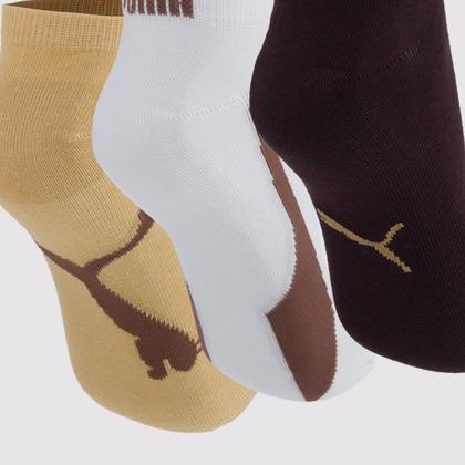 Imagem de Kit Meia Puma Sapatilha 6 Pares Sortidas