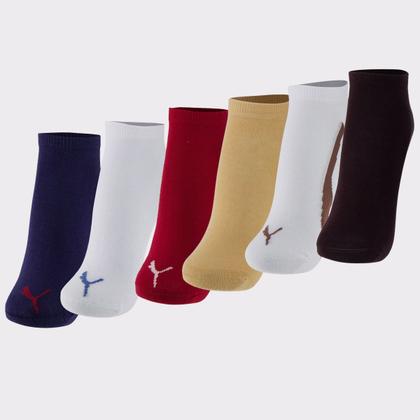 Imagem de Kit Meia Puma Sapatilha 6 Pares Sortidas