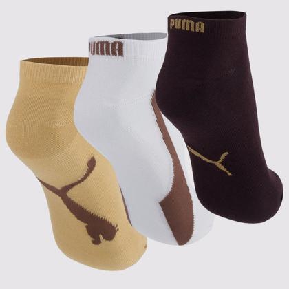 Imagem de Kit Meia Puma Sapatilha 6 Pares Sortidas