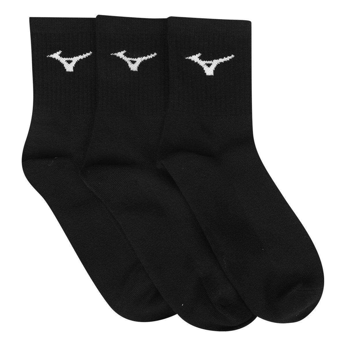 Imagem de Kit Meias Cano Médio Mizuno Basic C/ 6 Pares