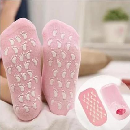 Imagem de Kit Meias E Luvas Hidratação Esfoliante Silicone Spa Cuidado
