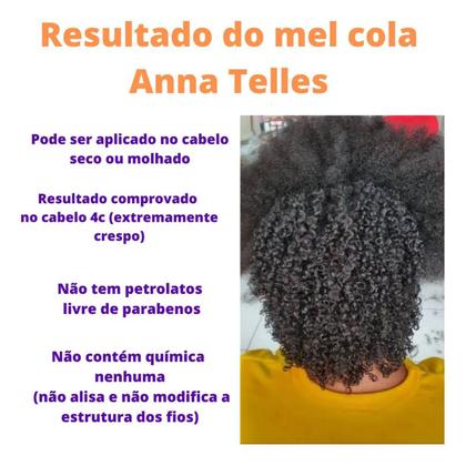 Imagem de Kit Mel Cola Anna Telles Ativador de Cachos + Escova Baby Hair