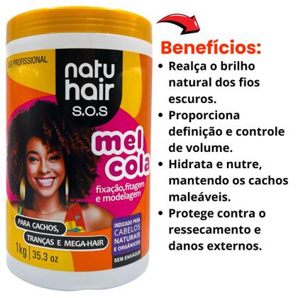 Imagem de Kit Mel Cola SOS 1 kg + Óleo Multifuncional Melancia 60ml