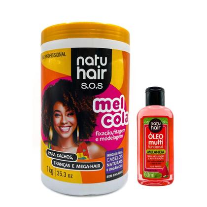 Imagem de Kit Mel Cola SOS 1 kg + Óleo Multifuncional Melancia 60ml