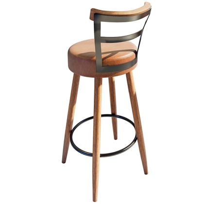 Imagem de Kit Mesa Bistrô Viena e 2 Banquetas Moscou material sintético Amarula SalaOne