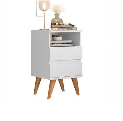 Imagem de Kit Mesa de cabeceira 2 Gavetas - Pop - Com cabeceira queen 1,60 Areia