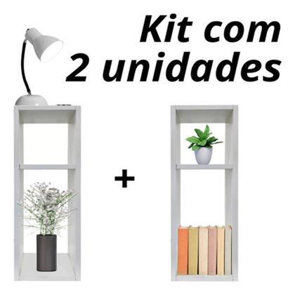 Imagem de Kit Mesa de Cabeceira Compacta Design Moderno e Funcional