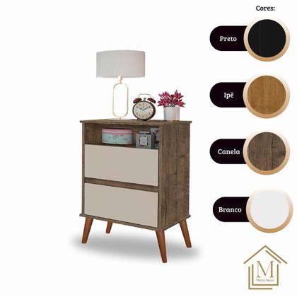 Imagem de Kit Mesa de Cabeceira Onix Mizza Decor