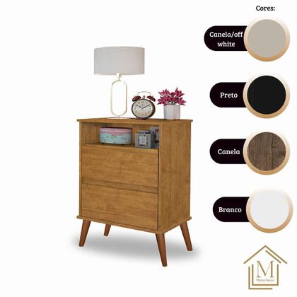 Imagem de Kit Mesa de Cabeceira Onix Mizza Decor