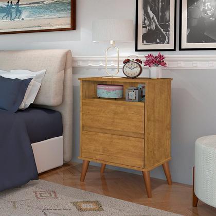 Imagem de Kit Mesa de Cabeceira Onix Mizza Decor