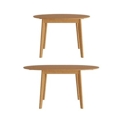 Imagem de Kit Mesa de Jantar Extensível Redonda Tarsila e 4 Cadeiras Jandaia CabeCasa MadeiraOriginals