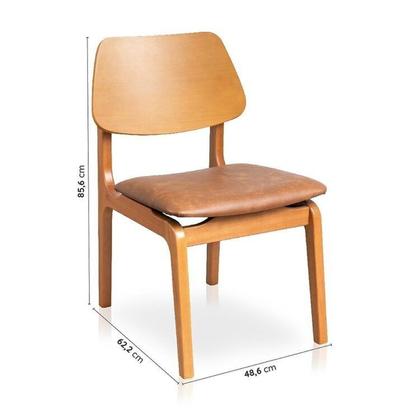 Imagem de Kit Mesa de Jantar Extensível Redonda Tarsila e 4 Cadeiras Jandaia CabeCasa MadeiraOriginals