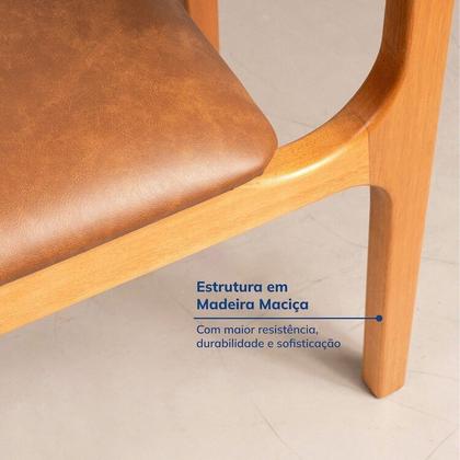 Imagem de Kit Mesa de Jantar Extensível Retangular Tarsila e 4 Cadeiras Jandaia CabeCasa MadeiraOriginals