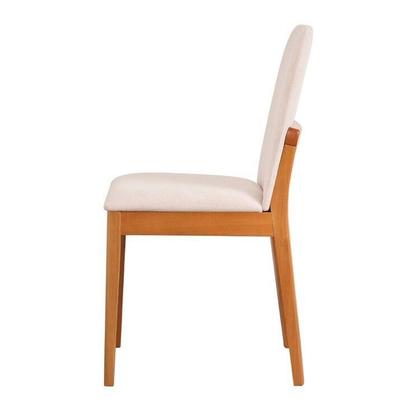 Imagem de Kit Mesa de Jantar Extensível Retangular Tarsila e 4 Cadeiras Pequi CabeCasa MadeiraOriginals