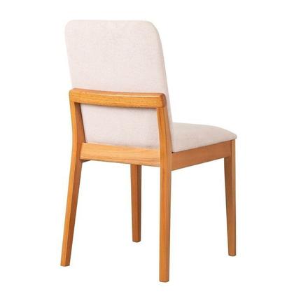 Imagem de Kit Mesa de Jantar Extensível Retangular Tarsila e 4 Cadeiras Pequi CabeCasa MadeiraOriginals