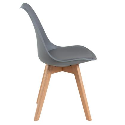 Imagem de Kit - Mesa de jantar Leda 100 cm + 3 cadeiras estofadas Leda