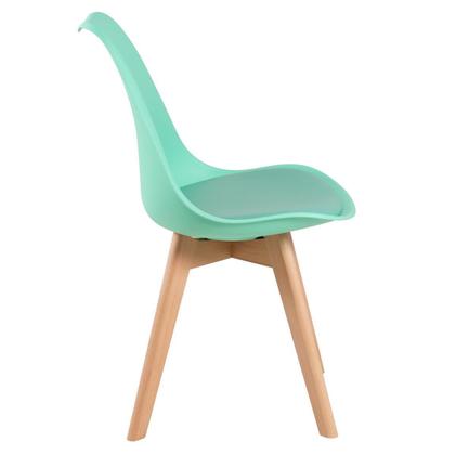 Imagem de Kit - Mesa de jantar Leda 100 cm + 3 cadeiras estofadas Leda