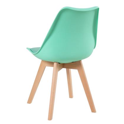 Imagem de Kit - Mesa de jantar Leda 100 cm + 3 cadeiras estofadas Leda