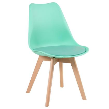 Imagem de Kit - Mesa de jantar Leda 100 cm + 3 cadeiras estofadas Leda