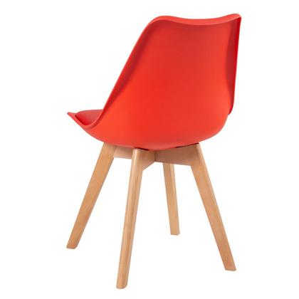 Imagem de Kit - Mesa de jantar Leda 100 cm + 3 cadeiras estofadas Leda