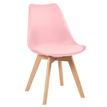 Imagem de Kit - Mesa de jantar Leda 100 cm + 3 cadeiras estofadas Leda