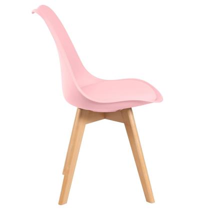 Imagem de Kit - Mesa de jantar Leda 100 cm + 3 cadeiras estofadas Leda