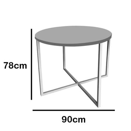 Imagem de Kit Mesa de Jantar Theo com 4 Cadeiras Sttan Ferro Bronze Tampo Caramelo material sintético Azul Marinho - Ahz Móveis