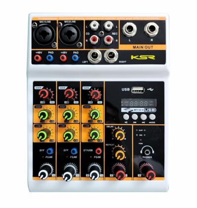 Imagem de Kit Mesa De Som 4 Canais Ktl4 Ksr Interface 1 Microfone Ks58