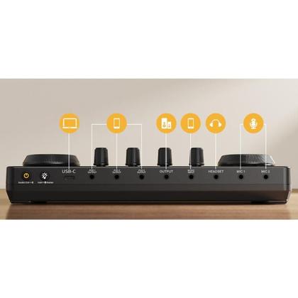 Imagem de Kit Mesa De Som E Microfone Maono Caster Lite USB/Bluetooth - AU-AM200 S1