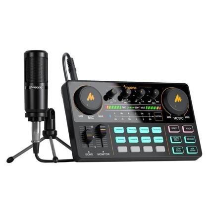 Imagem de Kit Mesa De Som E Microfone Maono Caster Lite USB/Bluetooth - AU-AM200 S1