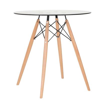 Imagem de KIT - Mesa de vidro Eames 70 cm + 2 cadeiras Eiffel DSW