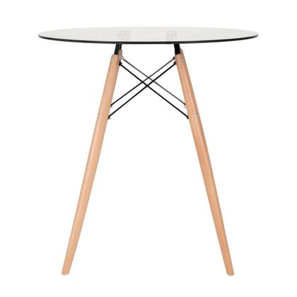 Imagem de KIT - Mesa de vidro Eames 70 cm + 2 cadeiras Eiffel DSW
