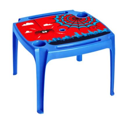 Imagem de Kit Mesa e 4 Cadeira Infantil Poltrona Homem Aranha Azul