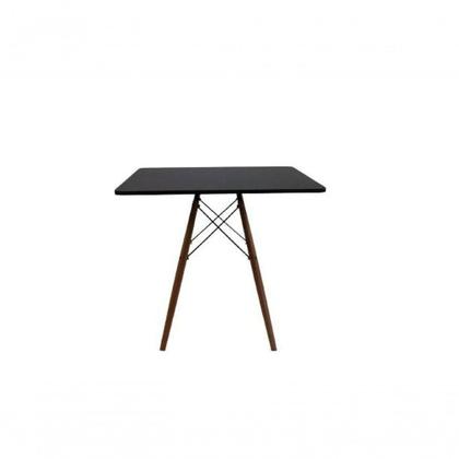 Imagem de Kit Mesa Eiffel Preta Quadrada (80cm) + 04 Cadeiras Eiffel