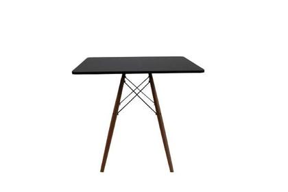 Imagem de Kit Mesa Eiffel Preta Quadrada 90x90 + 04 Cadeiras Eiffel