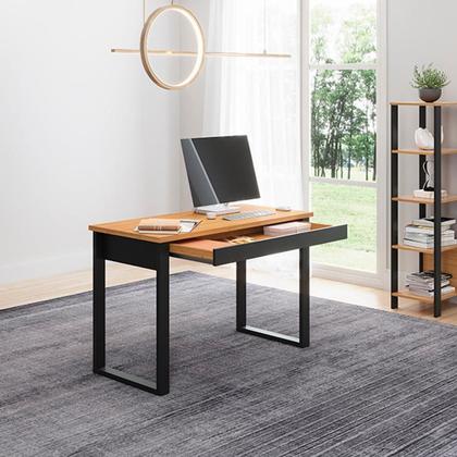 Imagem de Kit Mesa Escrivaninha c/ Gaveta e Estante Nicho 100% Mdf