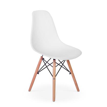 Imagem de kit Mesa Jantar Eiffel 90cm Branca + 4 Cadeiras Charles Eames - Branca
