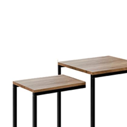 Imagem de kit Mesa Lateral ou Canto para Sala ou Auxiliar Apoio de Sofá Aurora - ÉdeCasaMóveis