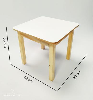 Imagem de KIT MESA MDF COM BAU 60x60 + 2 31CM