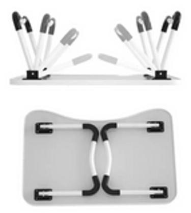 Imagem de Kit Mesa Portátil  suporte Cama Sofá para notebook  E Suporte de para Celular e Tablet dobravel