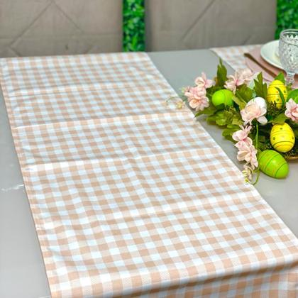 Imagem de Kit Mesa Posta Sousplat Completo Com Trilho de mesa Para Páscoa Colorido Coelhinho