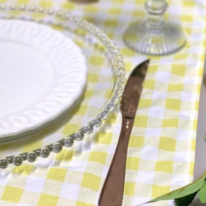 Imagem de Kit Mesa Posta Sousplat Completo Com Trilho de mesa Para Páscoa Colorido Coelhinho